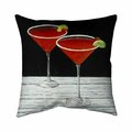 Fondo 20 x 20 in. Cosmopolitan Drink-Double Sided Print Indoor Pillow FO2796349